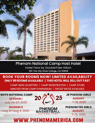 Phenom Basketball Camp hotel, limited rooms.