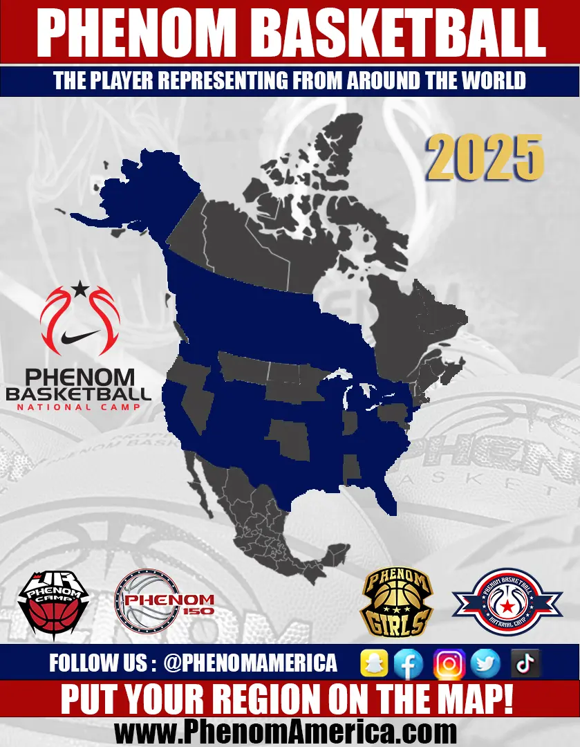 2025 Phenom Basketball National Camp map.
