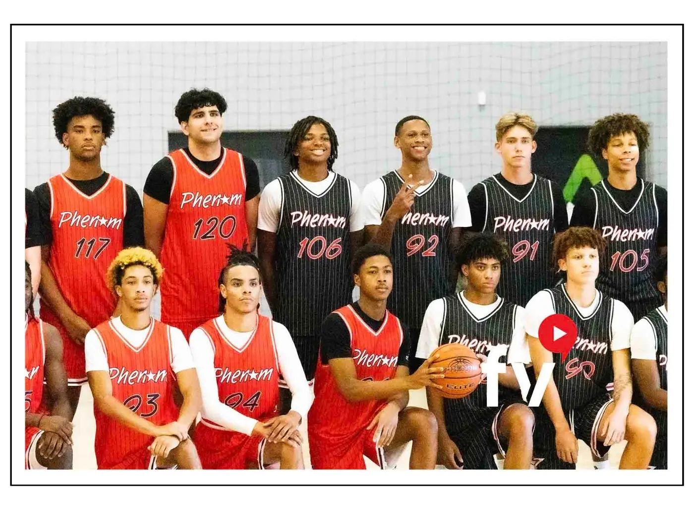 Basketball team Phenom jersey photoshoot.